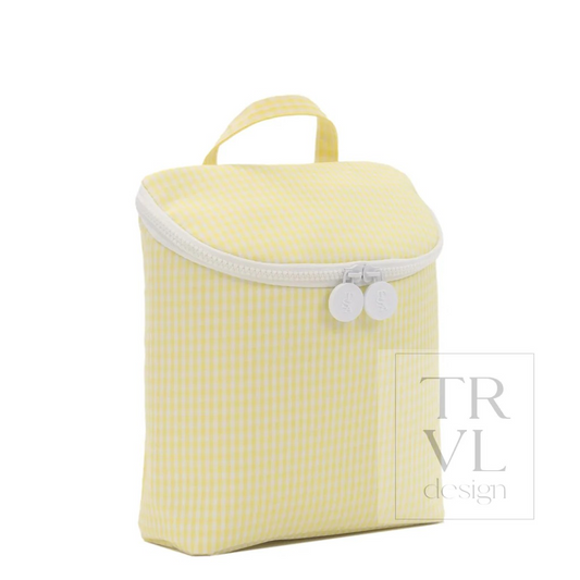 TRVL Buttercup Gingham 'Take Away' Lunch Bag