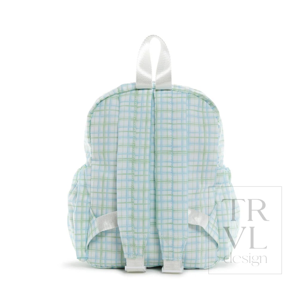 TRVL Classic Plaid Green Mini Backer