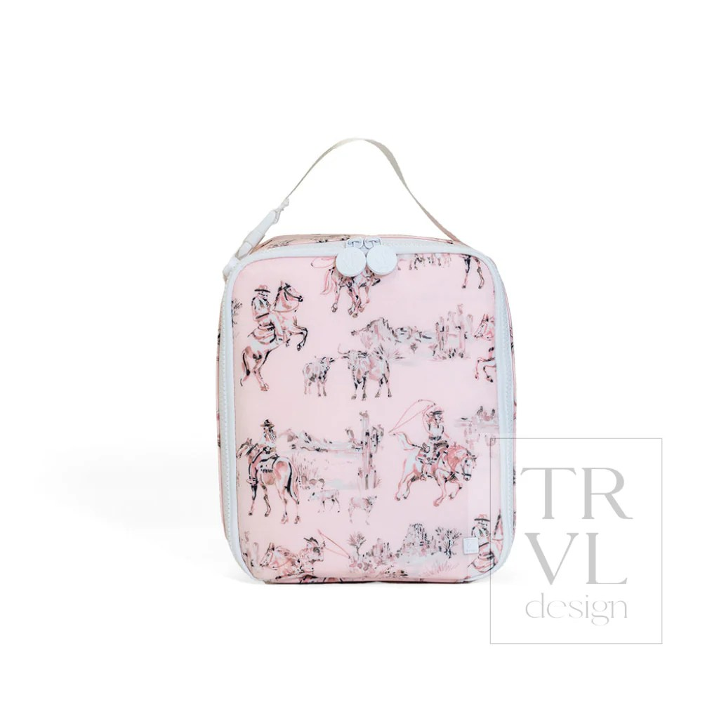 TRVL Cowgirl Toile Lunch Box