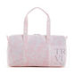 TRVL Bunny Toile Pink Weekender Duffel Bag