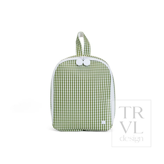 TRVL Moss Gingham 'Bring It' Lunch Bag