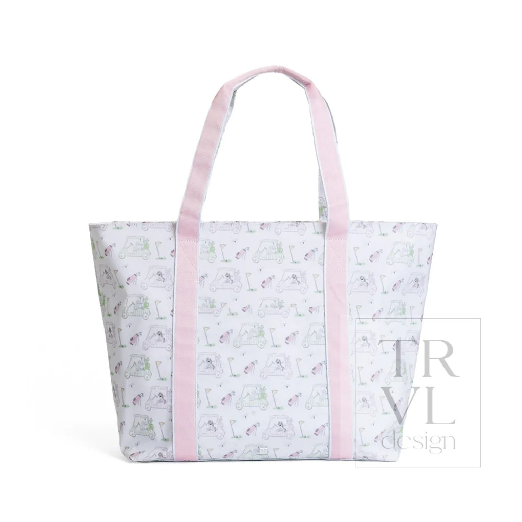 TRVL Putt Putt Pink Jumbo X-Large Tote