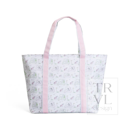 TRVL Putt Putt Pink Jumbo X-Large Tote