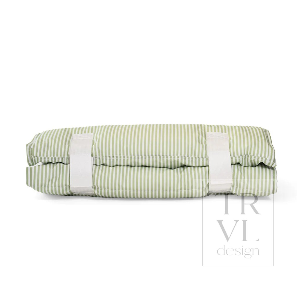 TRVL Pimlico Stripe Sage Nap Mat