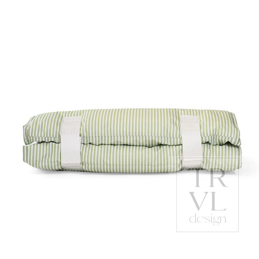 TRVL Pimlico Stripe Sage Nap Mat