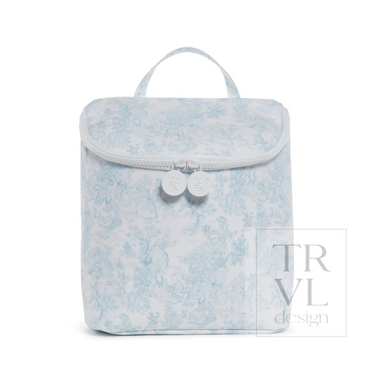 TRVL Bunny Toile Blue 'Take Away' Lunch Bag