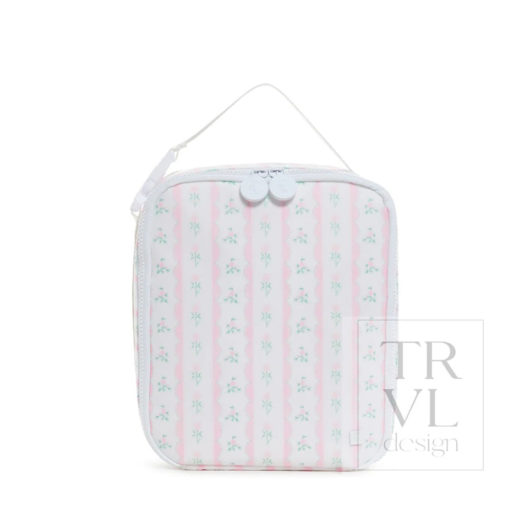 TRVL Ribbon Floral Pink Lunch Box