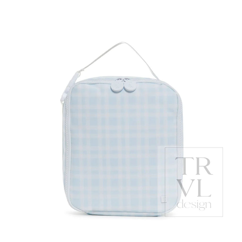 TRVL Pimlico Plaid Blue Lunch Box