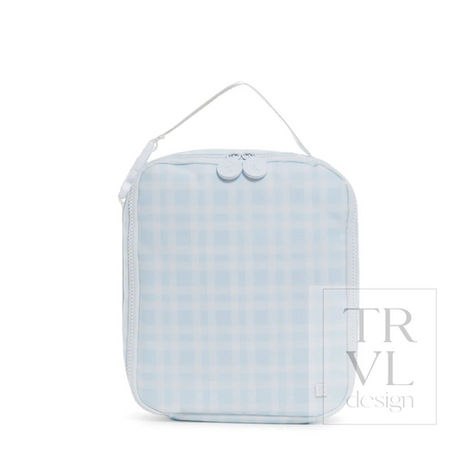 TRVL Pimlico Plaid Blue Lunch Box