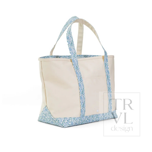 TRVL Hamptons Floral Canvas Totes