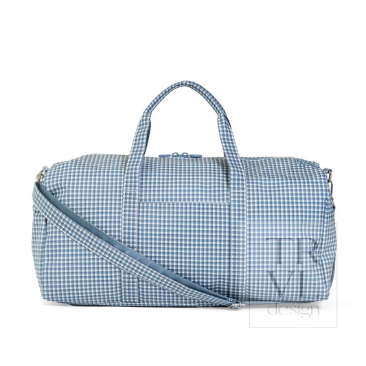 TRVL Rodeo Check Indigo XL Weekender Duffel Bag