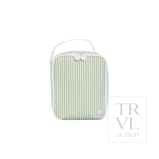 TRVL Pimlico Stripe Sage Lunch Box