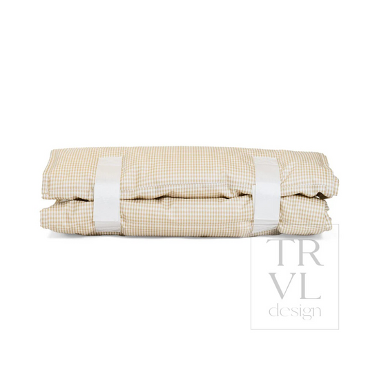 TRVL Khaki Gingham Nap Mat