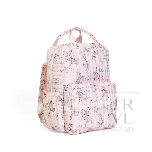 TRVL Cowgirl Toile Quilted Diaper Bag