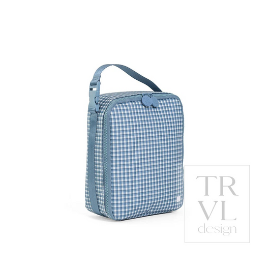 TRVL Rodeo Check Indigo Lunch Box