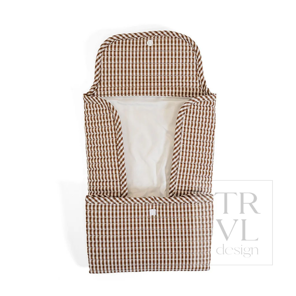 TRVL Coco Gingham Quilted Changing Mat
