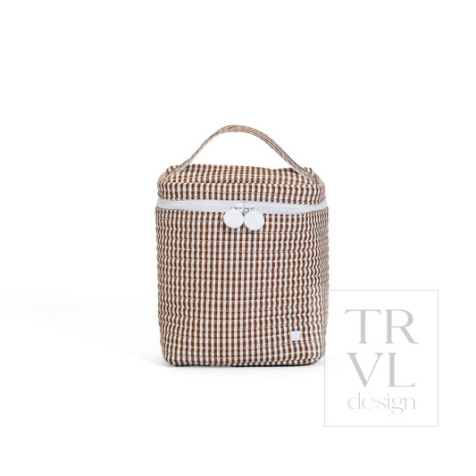 TRVL Coco Gingham Quilted Go Go Lunch Bag