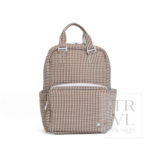 TRVL Coco Gingham Quilted Diaper Bag