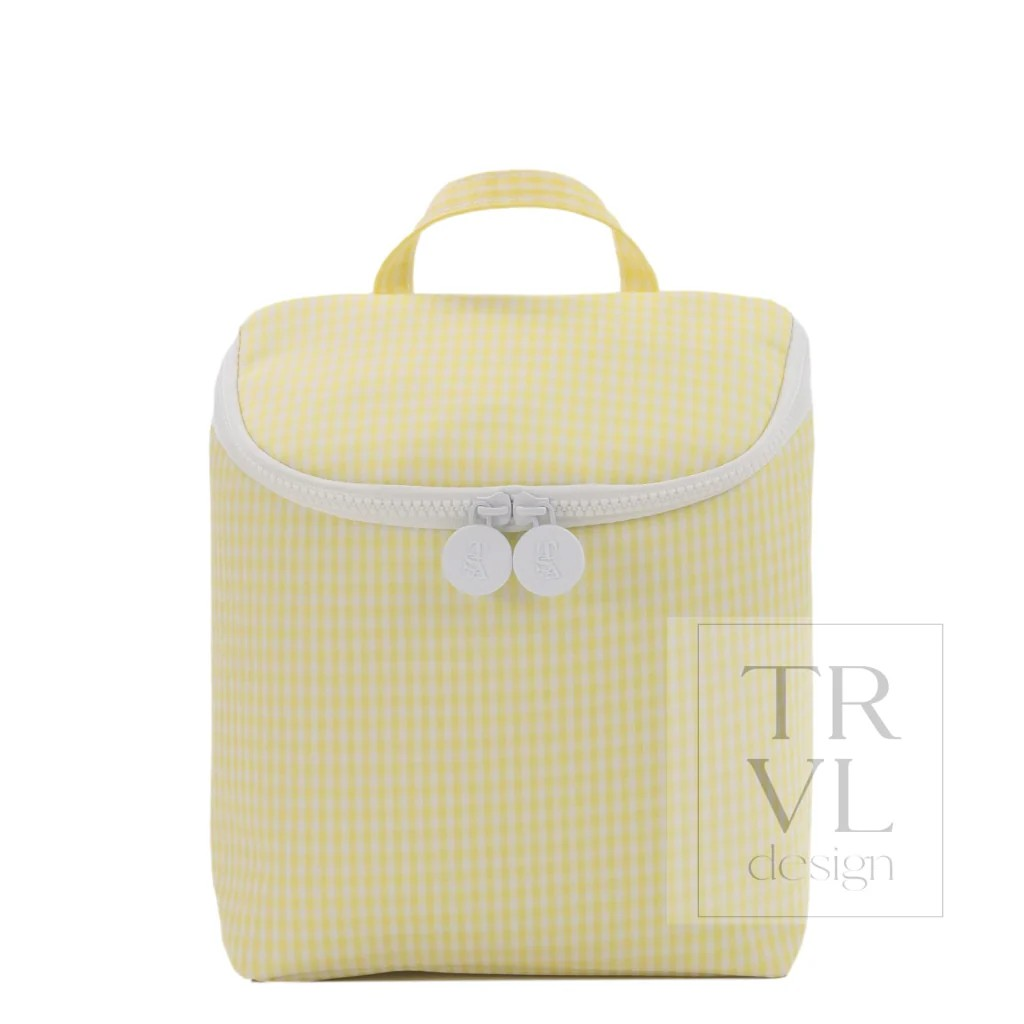 TRVL Buttercup Gingham 'Take Away' Lunch Bag