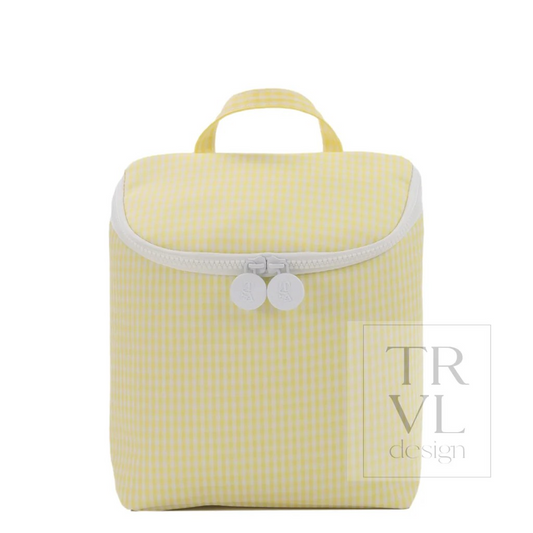 TRVL Buttercup Gingham 'Take Away' Lunch Bag