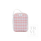TRVL Classic Plaid Red Lunch Box