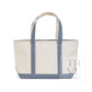 TRVL Navy Gingham Canvas Totes