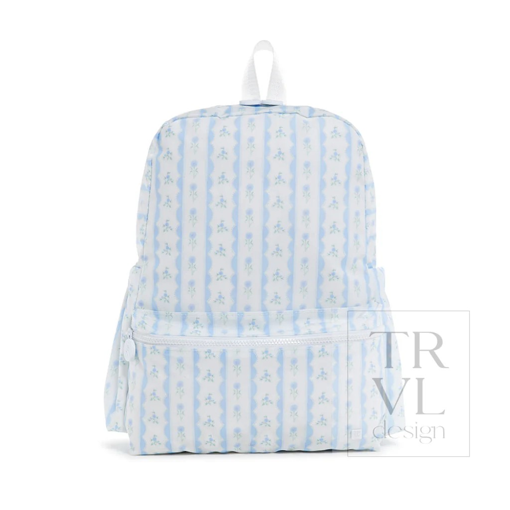 TRVL Ribbon Floral Blue Backpackers