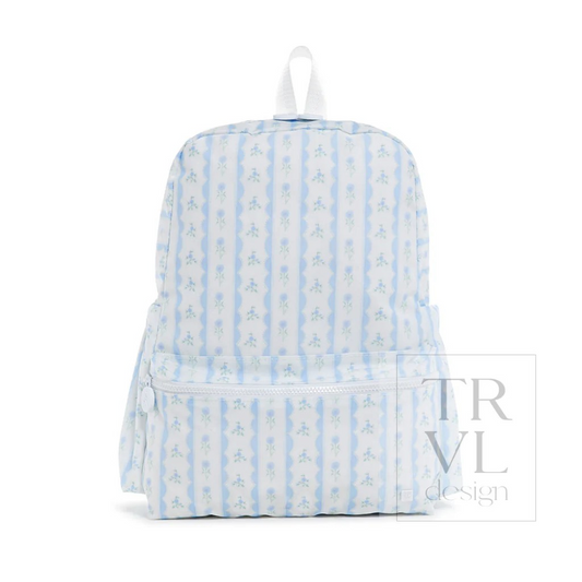 TRVL Ribbon Floral Blue Backpackers