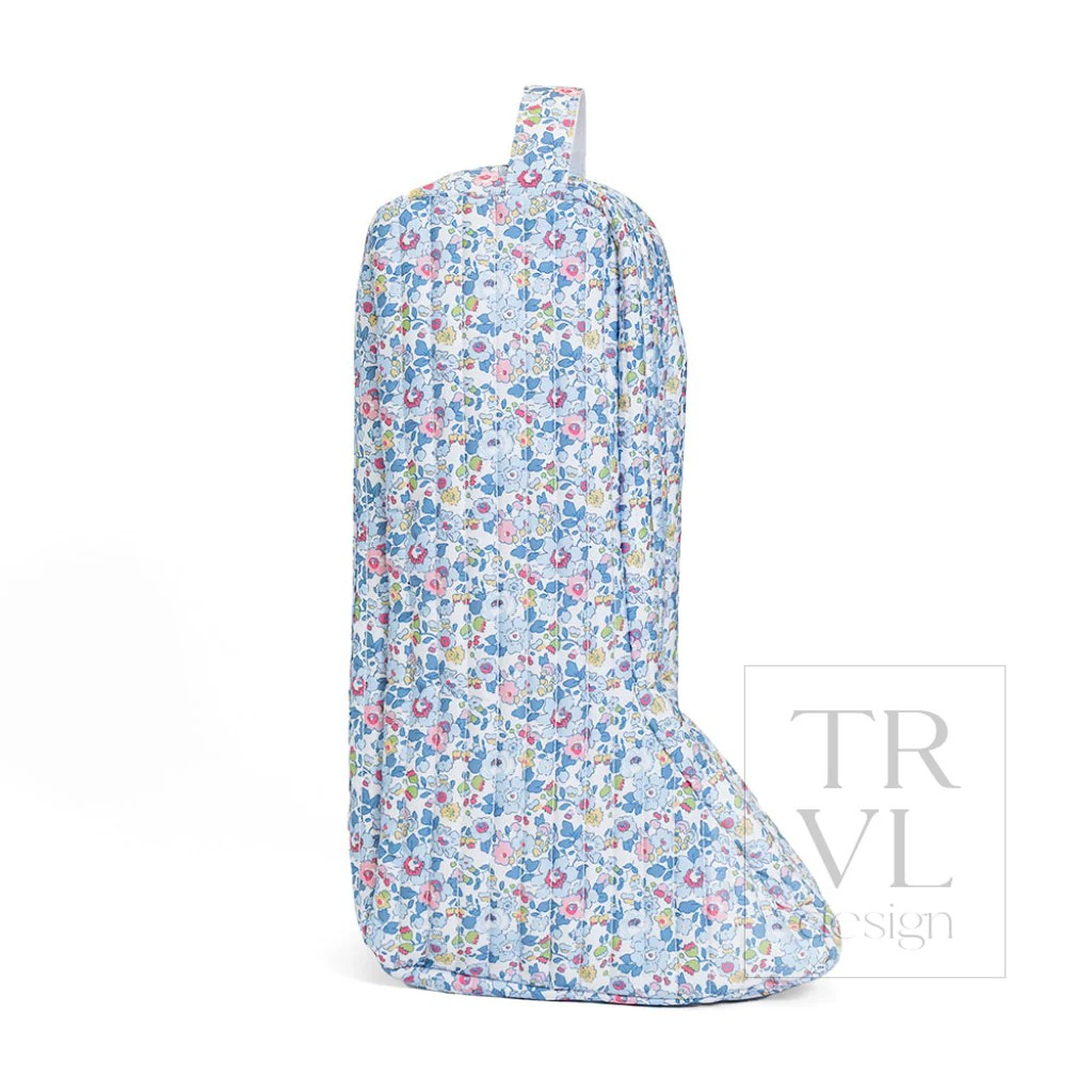 TRVL Bridgehampton Floral Quilted Boot Bag