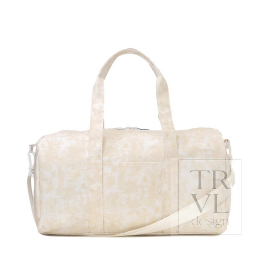 TRVL Bunny Toile Sand Weekender Duffel Bag