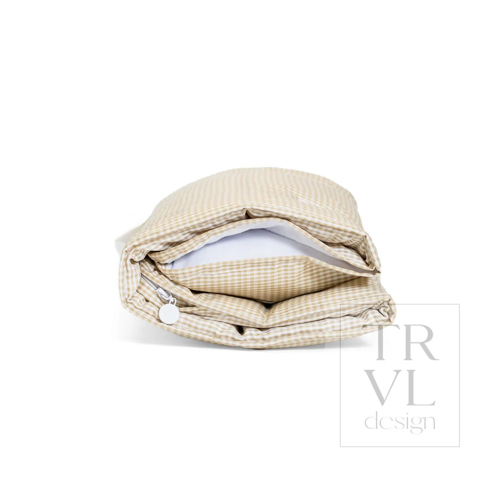 TRVL Khaki Gingham Nap Mat