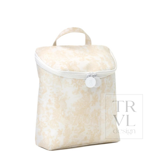TRVL Bunny Toile Sand 'Take Away' Lunch Bag