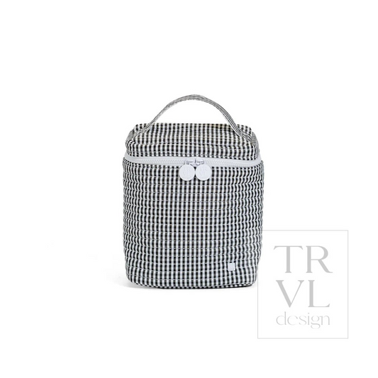 TRVL Black Gingham Quilted Go Go Lunch Bag