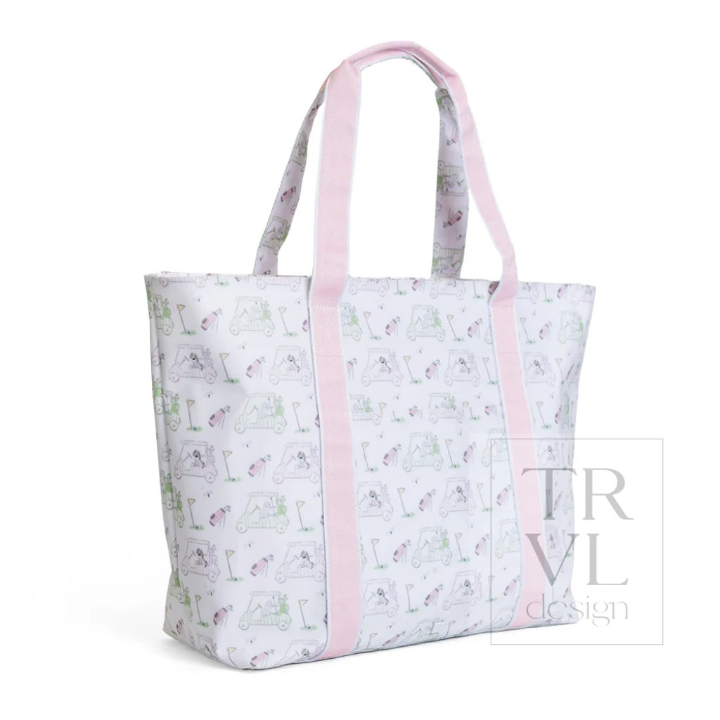 TRVL Putt Putt Pink Jumbo X-Large Tote