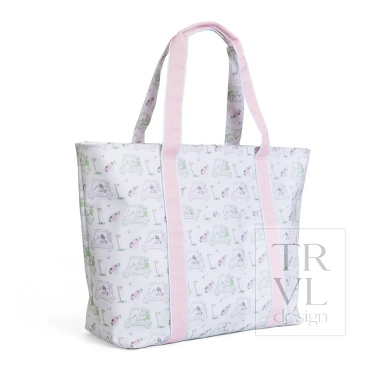 TRVL Putt Putt Pink Jumbo X-Large Tote