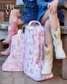 TRVL Cowgirl Toile Quilted Boot Bags