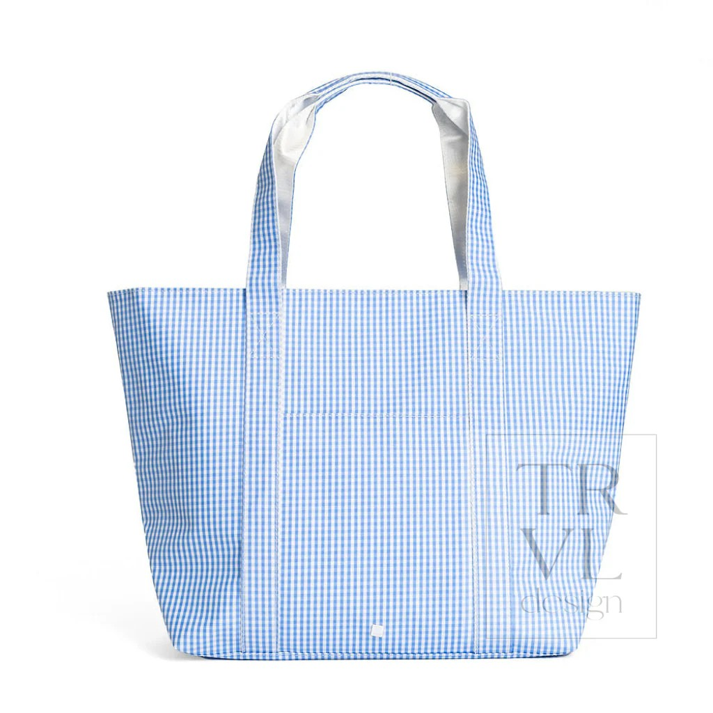 TRVL Sky Gingham Jumbo X-Large Tote