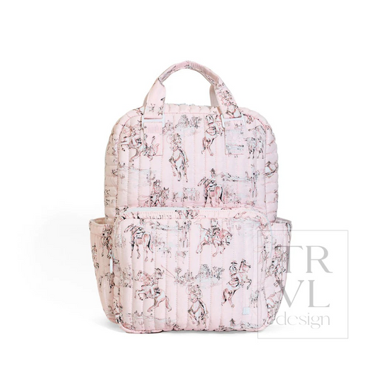 TRVL Cowgirl Toile Quilted Diaper Bag