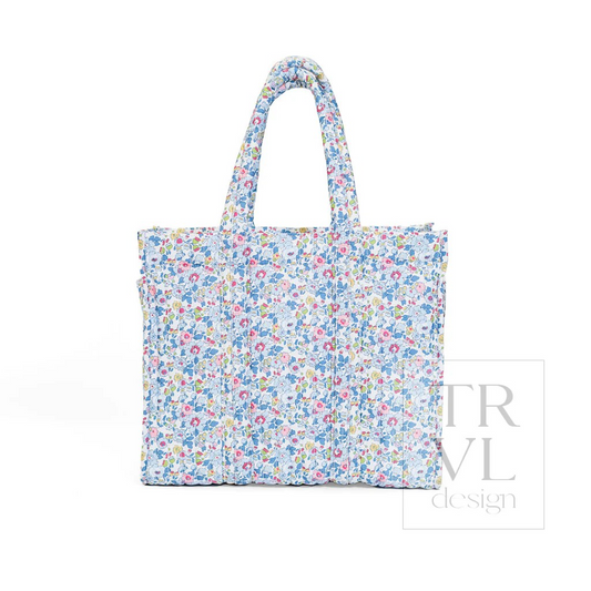 TRVL Bridgehampton Floral Quilted Go Go Tote