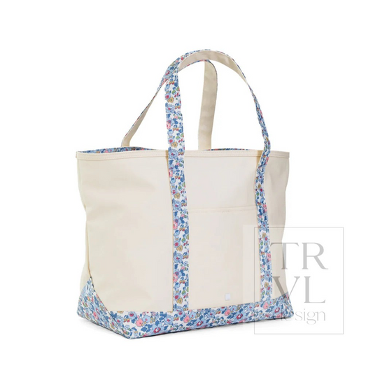 TRVL Bridgehamptons Floral Canvas Totes