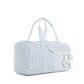 TRVL Ribbon Floral Blue Weekender Duffel Bag