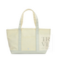 TRVL Pearl Grey Gingham Medium Canvas Tote