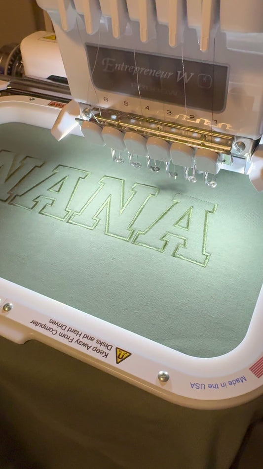 Mama Outline Embroidered Sweatshirt