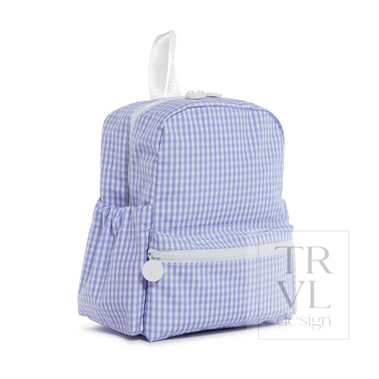 TRVL Lilac Gingham Backpackers