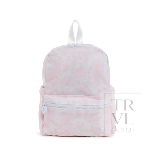 TRVL Bunny Toile Pink Mini Backer