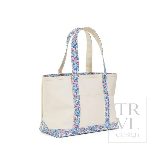 TRVL Bridgehamptons Floral Canvas Totes