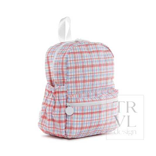 TRVL Classic Plaid Red Mini Backer