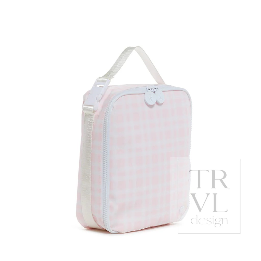 TRVL Pimlico Plaid Pink Lunch Box