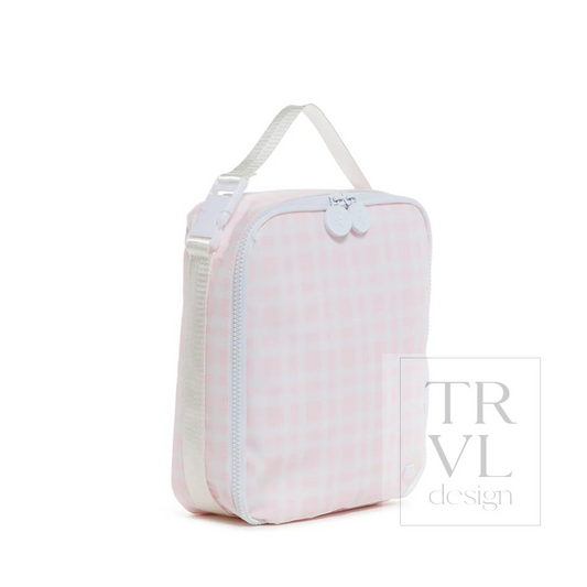 TRVL Pimlico Plaid Pink Lunch Box
