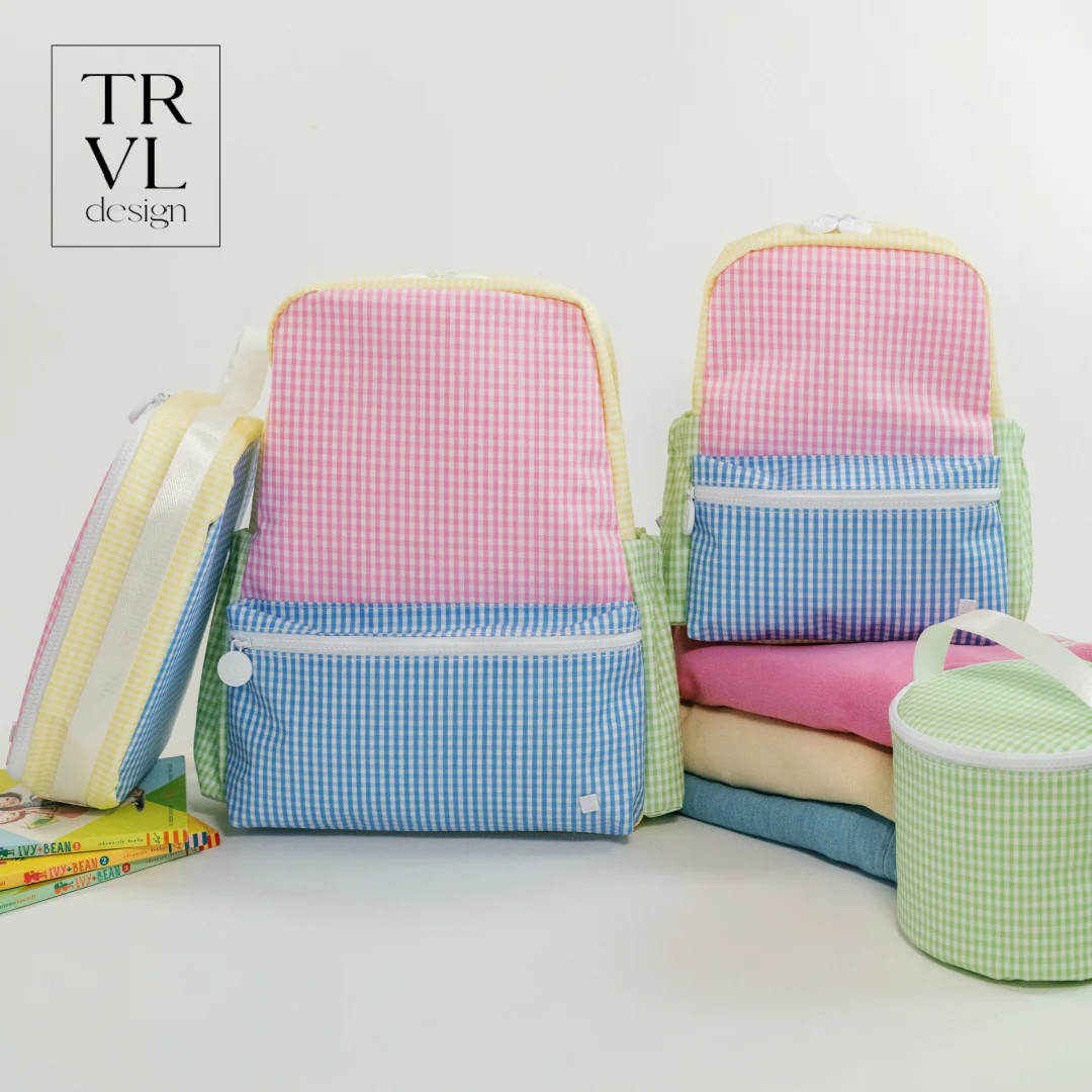 TRVL Patch Pink Backpacks